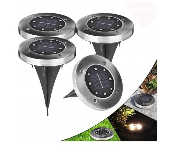 Sodo lempos su saulės baterijomis (4 vnt.)